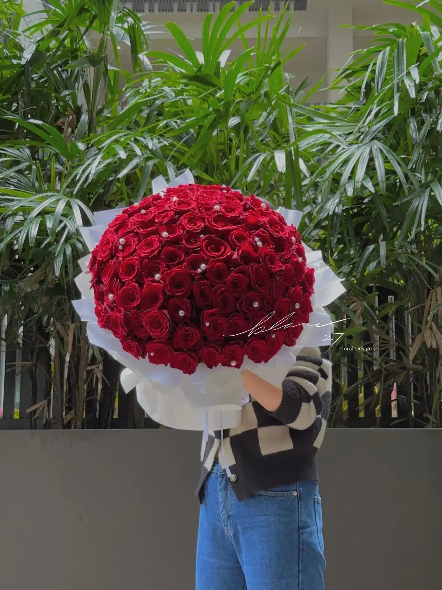 Round Style Rose Bouquet