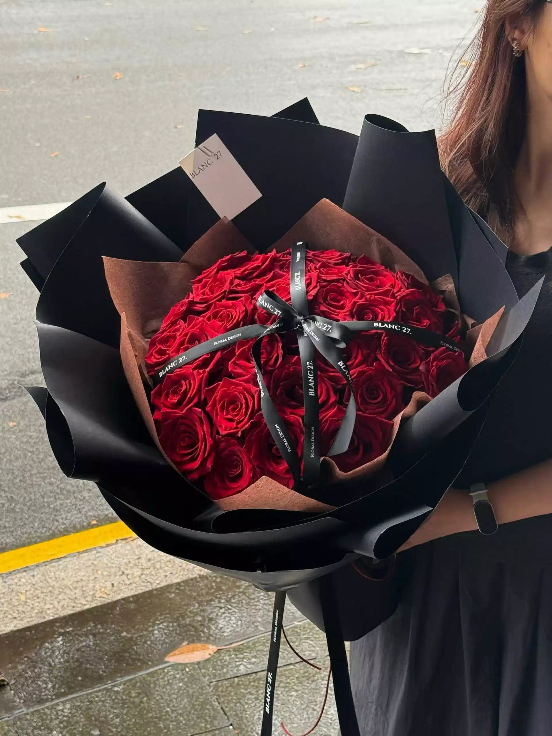 Round Style Rose Bouquet